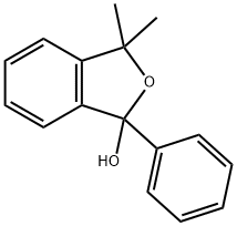 1,3-dihydro-3,3-dimethyl-1-phenylisobenzofuran-1-ol  结构式