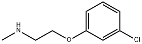 2-(3-氯苯氧基)-N-甲基乙胺 结构式