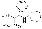 2-[[(1-Phenylcyclohexyl)amino]methyl]quinuclidin-3-one 结构式
