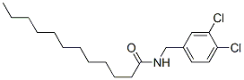 N-[(3,4-dichlorophenyl)methyl]dodecanamide 结构式