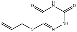 5-ALLYLMERCAPTO-6-AZAURACIL 结构式