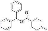 benzhydryl 1-methylpiperidine-4-carboxylate 结构式