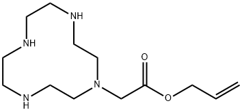 (1,4,7,10TETRAAZA-CYCLODODEC-1-YL)-ACETIC ACID ALLYL ESTER 结构式