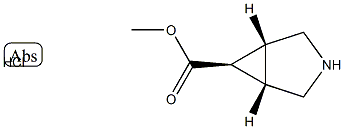 (1R,5S,6R)-甲基 3-氮杂二环[3.1.0]己烷-6-甲酸基酯盐酸 结构式