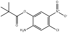 2,2-Dimethylpropionic acid 2-amino-4-chloro-5-nitrophenyl ester 结构式