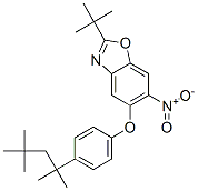 2-TERT-BUTYL-6-NITRO-5-(PARA-(1,1,3,3-TETRAMETHYLBUTYL)PHENOXY)BENZOXAZOLE 结构式