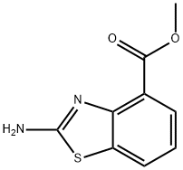 2-氨基-4-苯并噻唑羧酸甲酯 结构式