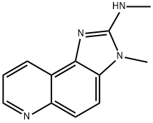3-Methyl-2-methylaminoimidazo[4,5-F]quinoline 结构式