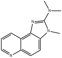 3-Methyl-2-dimethylamino-imidazo[4,5-F]quinoline 结构式