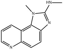 1-Methyl-2-methylaminoimidazo[4,5-F]quinoline 结构式