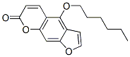 5-(hexyloxy)psoralen 结构式