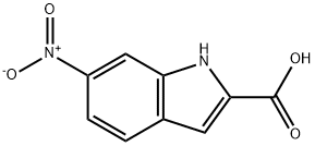 6-硝基吲哚-2-甲酸 结构式