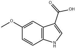 5-甲氧基吲哚-3-羧酸 结构式