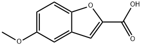 5-甲氧基苯并呋喃-2-甲酸 结构式