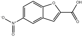 5-硝基苯并呋喃-2-甲酸 结构式