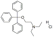 N,N-diethyl-2-trityloxy-ethanamine hydrochloride 结构式