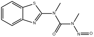 1-(2-Benzothiazolyl)-1,3-dimethyl-3-nitrosourea 结构式