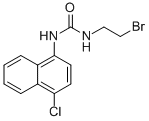 1-(2-Bromoethyl)-3-(4-chloro-1-naphthyl)urea 结构式