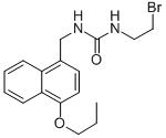 1-(2-Bromoethyl)-3-(4-propoxy-1-naphthalenemethyl)urea 结构式