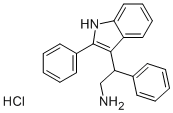 2-PHENYL-2-(2-PHENYL-1H-INDOL-3-YL)ETHANAMINE HYDROCHLORIDE 结构式
