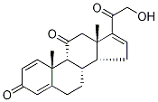 21-羟基孕甾-1,4,16-三烯-3,11,20-三酮 结构式