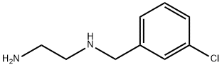 N1-[(3-氯苯基)甲基]-1,2-乙二胺 结构式