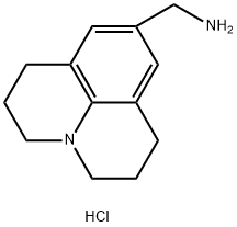 (2,3,6,7-四氢-1H,5H-吡啶并[3,2,1-IJ]喹啉-9-基)甲胺二盐酸盐 结构式