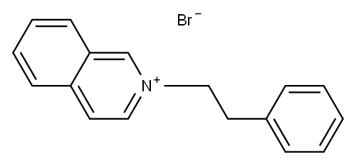 2-苯乙基异喹啉-2-鎓溴化物 结构式