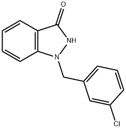 1-[(3-chlorophenyl)methyl]-2H-indazol-3-one 结构式