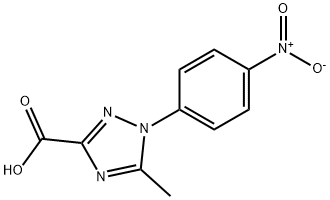 5-甲基-1-(4-硝基苯基)-1H-1,2,4-三氮唑-3-甲酸 结构式
