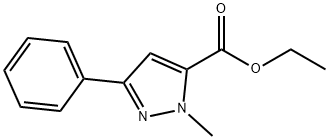 1-甲基-3-苯基-1H-吡唑-5-羧酸乙酯 结构式