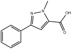 2-甲基-5-苯基-2H-吡唑-3-甲酸 结构式