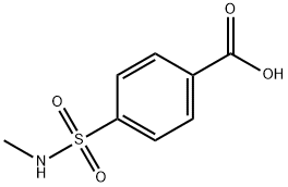 4-(甲基氨基磺酰基)苯甲酸 结构式