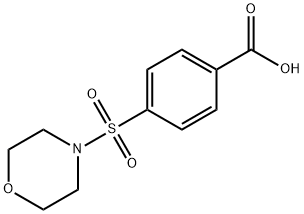 4-(吗啉-4-磺酰基)苯甲酸 结构式