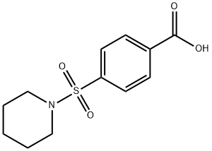 4-(哌啶-1-磺酰基)-苯甲酸 结构式
