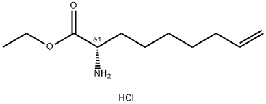 8-Nonenoic acid, 2-aMino-, ethyl ester, hydrochloride, (2S)- 结构式