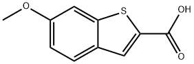 6-甲氧基-苯并[B]噻吩-2-羧酸 结构式