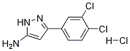 3-(3,4-二氯苯基)-5-氨基吡唑盐酸盐 结构式