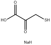 3-巯基-2-氧丙酸钠 结构式