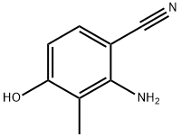2-氨基-4-羟基-3-甲基苄腈 结构式