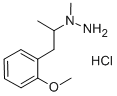 1-(o-Methoxy-alpha-methylphenethyl)-1-methylhydrazine hydrochloride 结构式