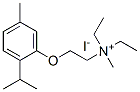 diethyl-methyl-[2-(5-methyl-2-propan-2-yl-phenoxy)ethyl]azanium iodide 结构式