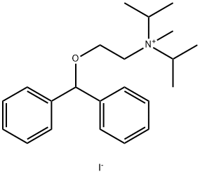 AMMONIUM, DIISOPROPYL(2-DIPHENYLMETHOXYETHYL)METHYL-, IODIDE 结构式