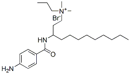 3-[(4-aminobenzoyl)amino]propyl-dodecyl-dimethyl-azanium bromide 结构式