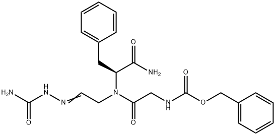 Z-GLY-PHE-GLY-ALDEHYDE SEMICARBAZONE 结构式