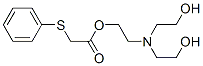 2-(bis(2-hydroxyethyl)amino)ethanol, 2-phenylsulfanylacetic acid 结构式