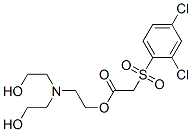 2-(bis(2-hydroxyethyl)amino)ethanol, 2-(2,4-dichlorophenyl)sulfonylace tic acid 结构式