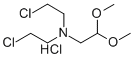 ACETALDEHYDE, 2-(BIS(2-CHLOROETHYL)AMINO)-, DIMETHYL ACETAL, HYDROCHLO RIDE 结构式