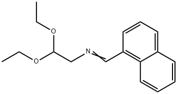 ACETALDEHYDE, (((1-NAPHTHYL)METHYLENE)AMINO)-, DIETHYLACETAL 结构式