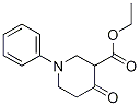 4-氧代-1-苯基哌啶-3-甲酸乙酯 结构式